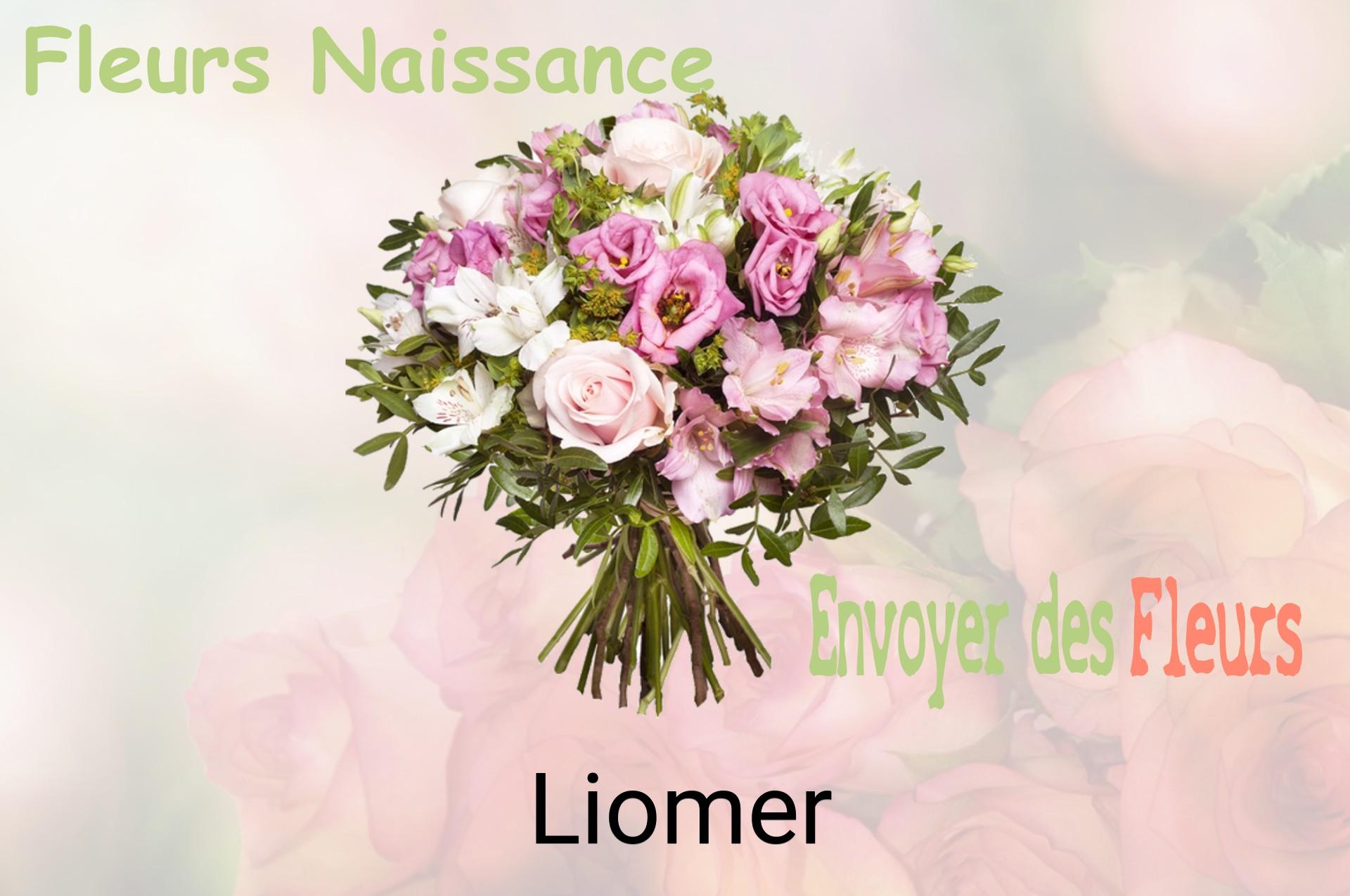 Bouquet de fleurs de naissance livré à Liomer